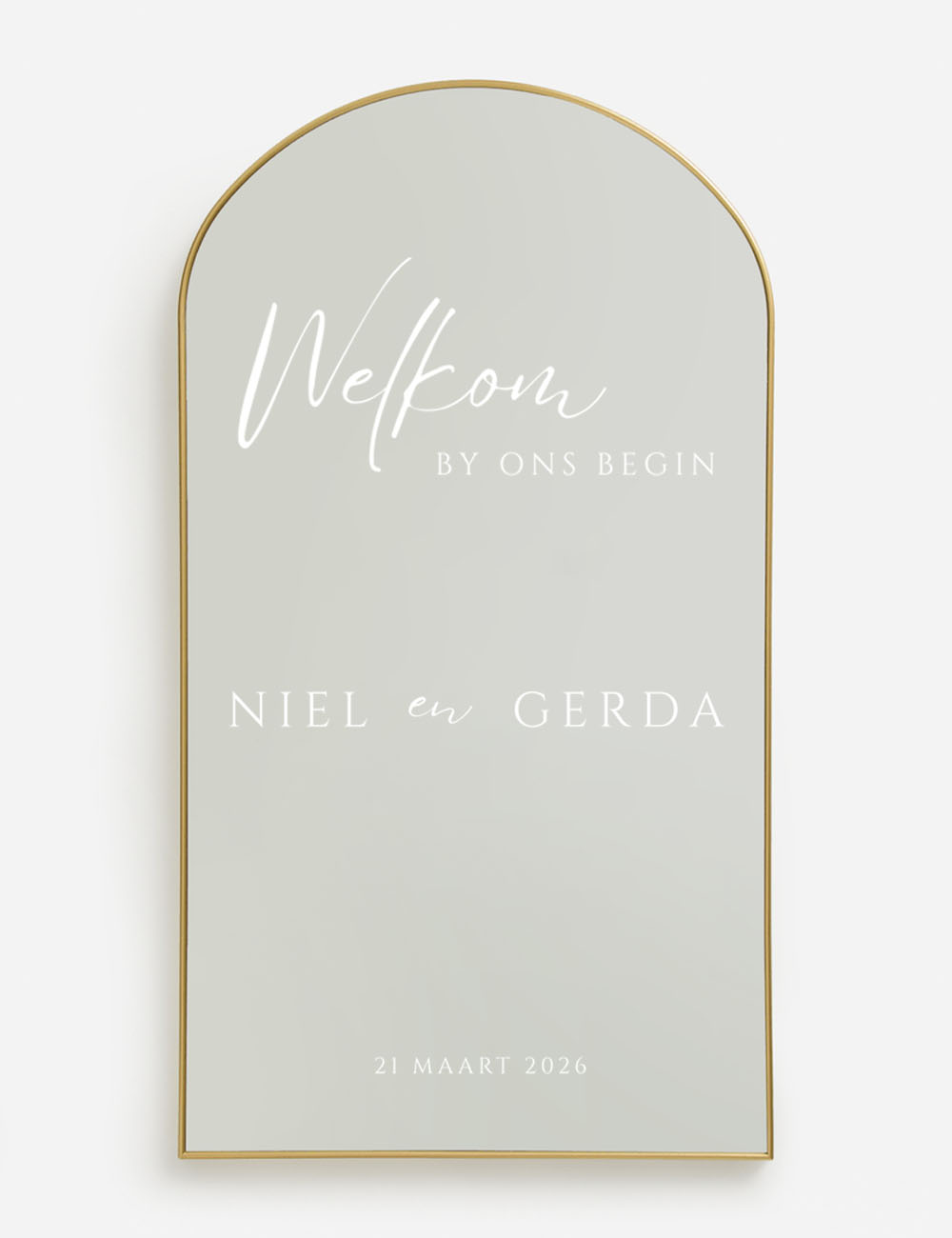 Medium Gold Arch Mirror