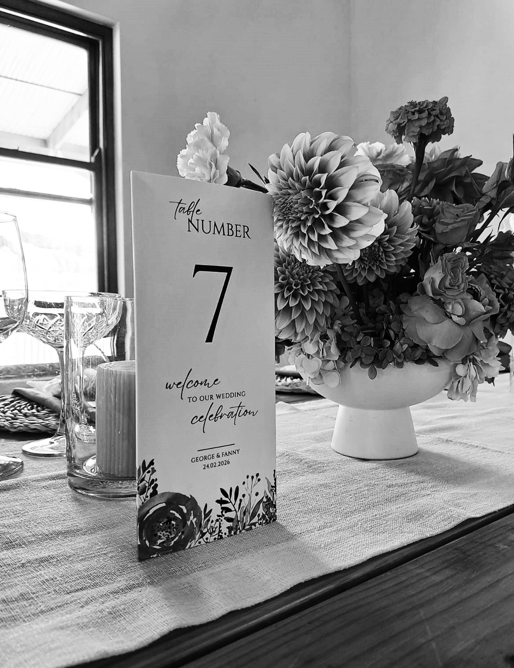 Tri-fold Table Stand | On-The-Day Printed Wedding Stationery